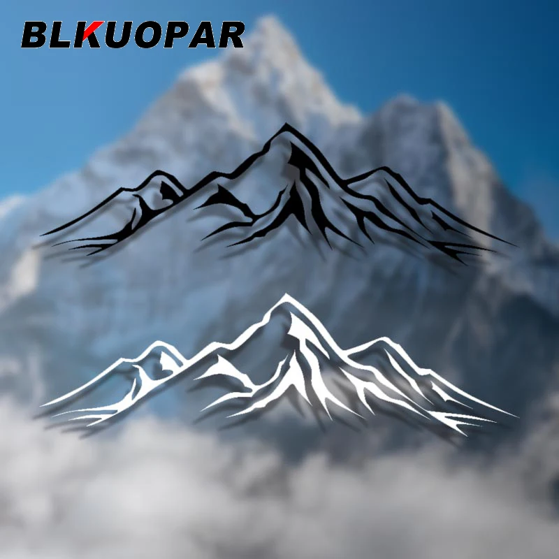 BLKUOPAR – autocollants et décalcomanies Logo Peak pour voiture, décoration pour coffre de voyage, enveloppe en vinyle pour moto, égratignure