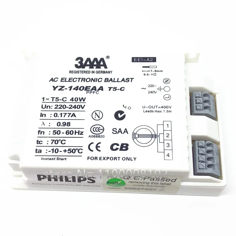 

Electronic Ballast YZ-140EAA 40W AC 220-240V Fluorescent Lamp For T5 Ring Lamp Standard Reator