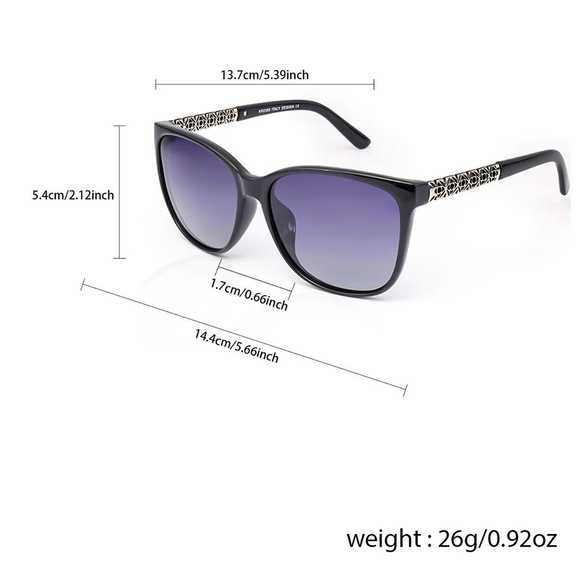 1/3 Stück polarisierte Damen-Sonnenbrille mit modischem TR-Memory-Rahmen. Die polarisierenden Sonnenbrillen für Damen sind einzigartig gestaltet, um vor UV 400 zu schützen – Detail 4