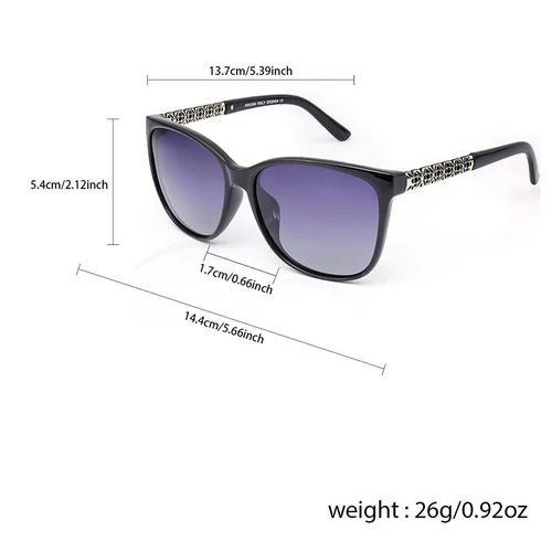 Imagen 2 del producto Gafas de sol polarizadas TR con montura de memoria para mujer, lentes de sol polarizadas a la moda, 3 uds., únicas diseñadas para proteger contra los rayos UV 40