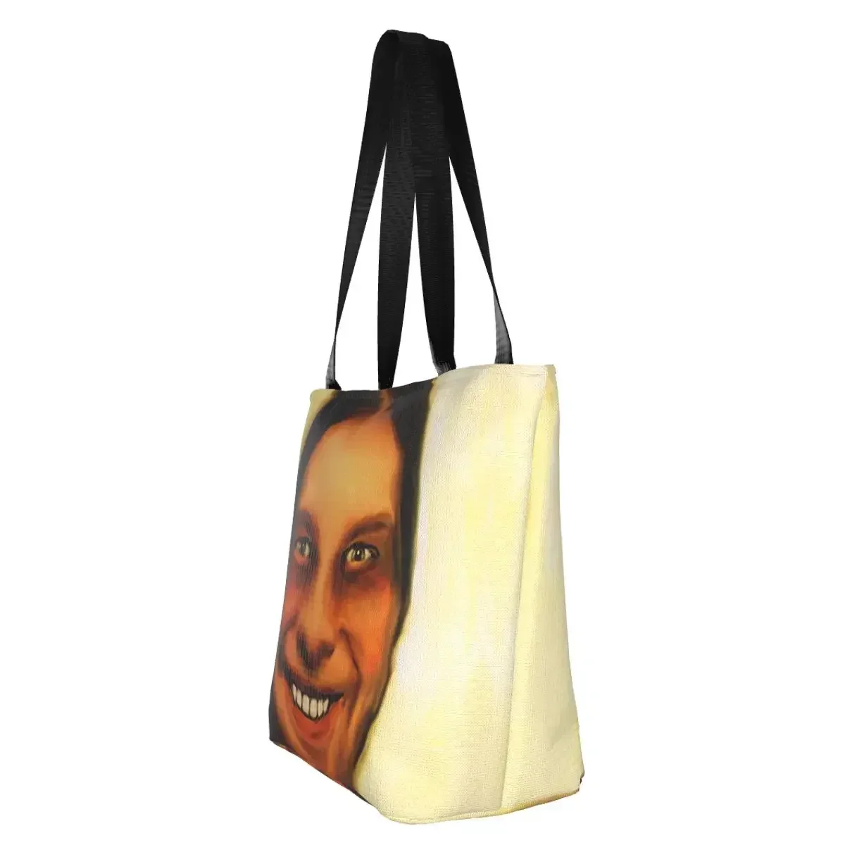 Funny Printed Aphex Twin Shopping Tote Bag Portable Canvas Shopper Shoulder Handbag