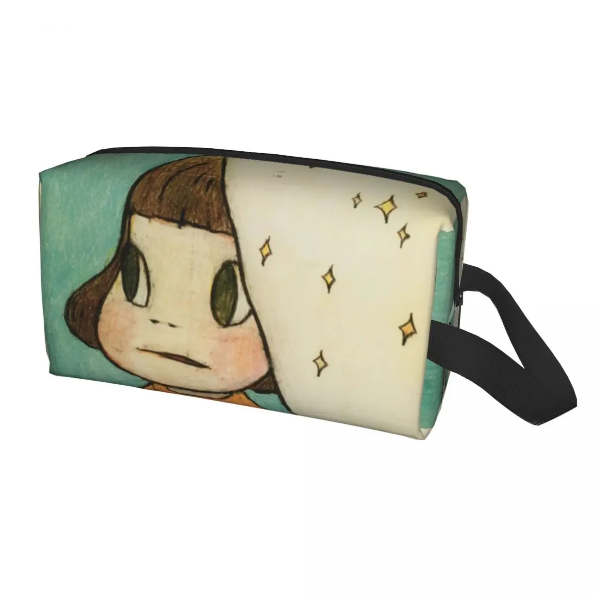 Kawaii Yoshitomo Nara Japanese Manga Anime Travel Toiletry Bag Women Cosmetic Makeup Organizer Beauty Storage Dopp Kit - view 2