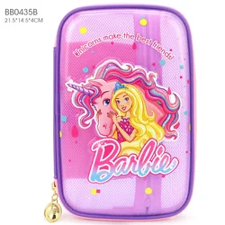 Kawaii Barbie Top Model astuccio Multi-Style Cartoon Barbie scatola di cancelleria studenti delle scuole bambini borsa a matita di grande capacità