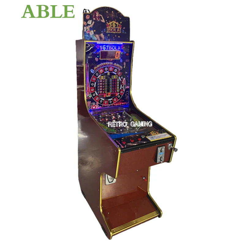 

7-Balls Lottery Pinball Gift Arcade Shooter Ball Game Machine Kit - Motherboard Coin Operated Ticket DIY Set for Adult