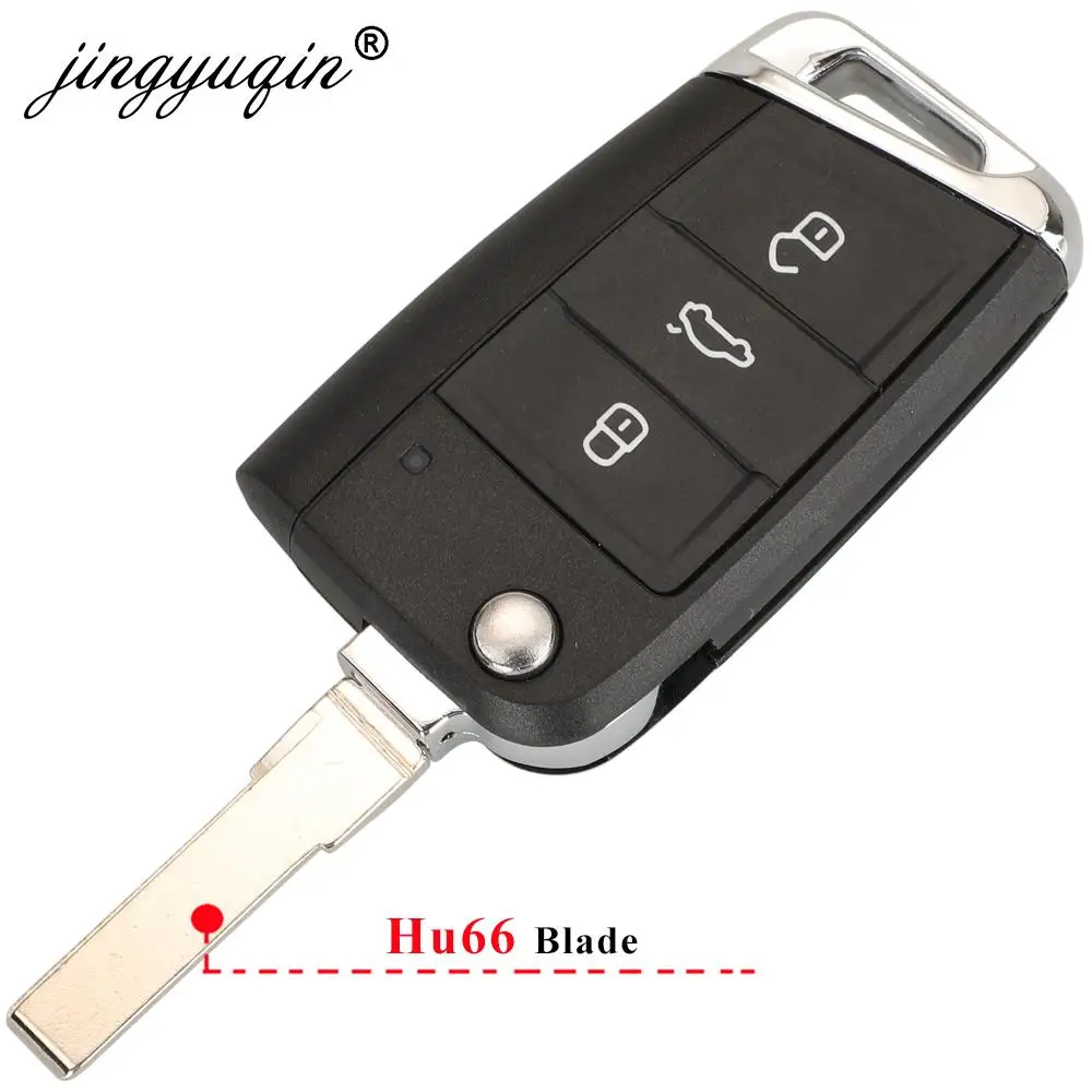 Jingyuqin 5G0959753BH /5G0959753AE 315Mhz MQB48 inteligentny pilot z kluczykiem samochodowym do volkswagena VW Golf 7 Tiguan KeylessGo MQB System