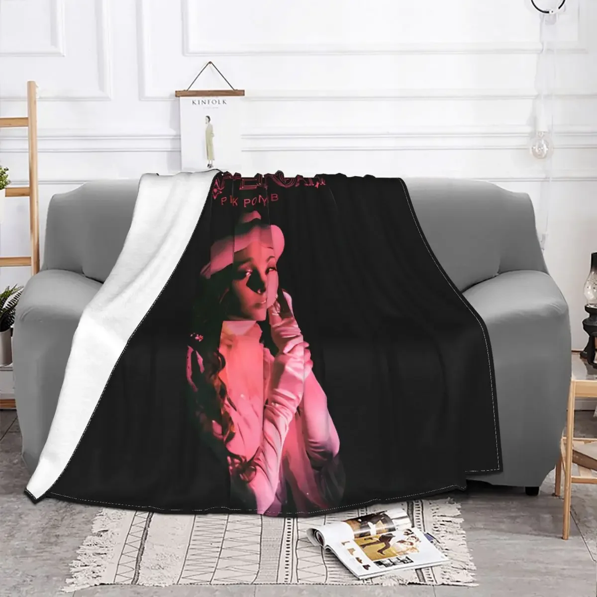 Chappell Roan Pink Pony Club Flannel Blankets Singer Music Creative Throw Blanket for Home Plush Thin Quilt