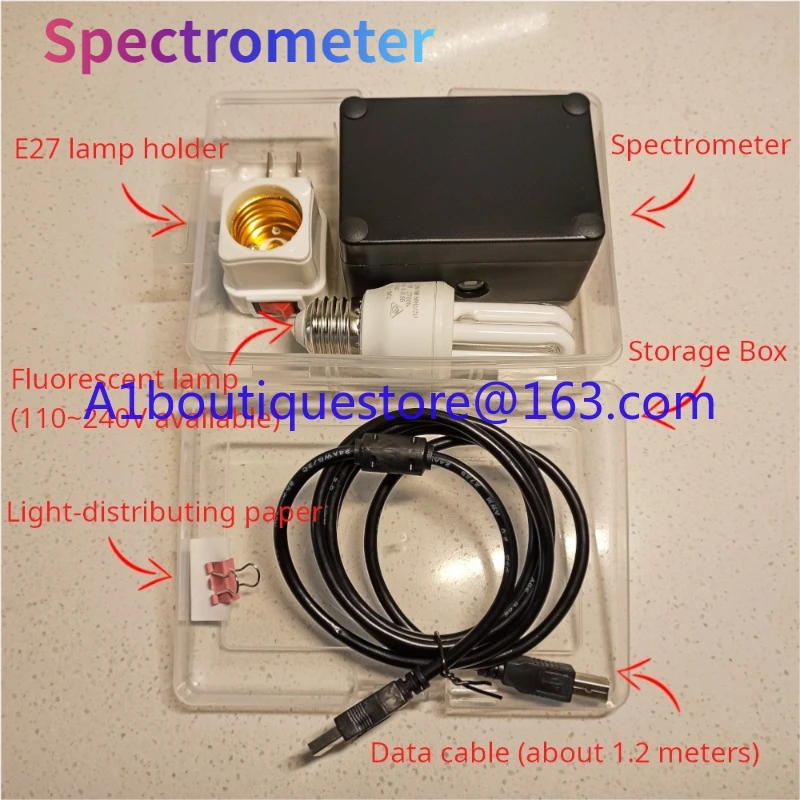 

Little Garden DIY spectrometer, measure LED, absorption spectrum, Based on Theremino