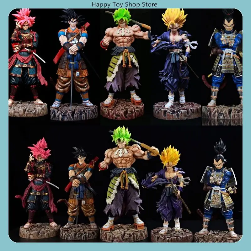 

Набор фигурок Dragon Ball в японском самурайском стиле: стоящие аниме-фигурки, коллекционные модели, статуэтки, украшение для рабочего стола, игрушка