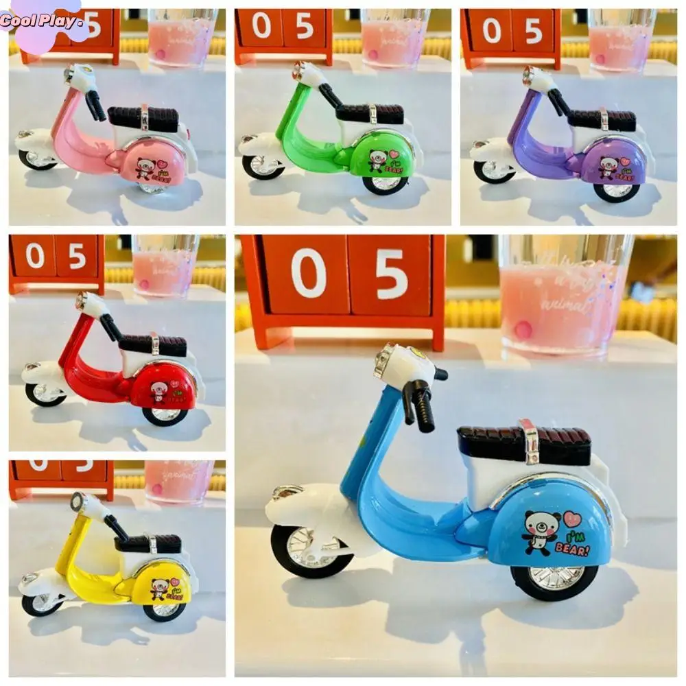 

Puzzle Game Toys Mini Pull Back Motorcycle Toys Colorful Simulation Motorcycle Model Alloy Model Simulation Motorbike Girl
