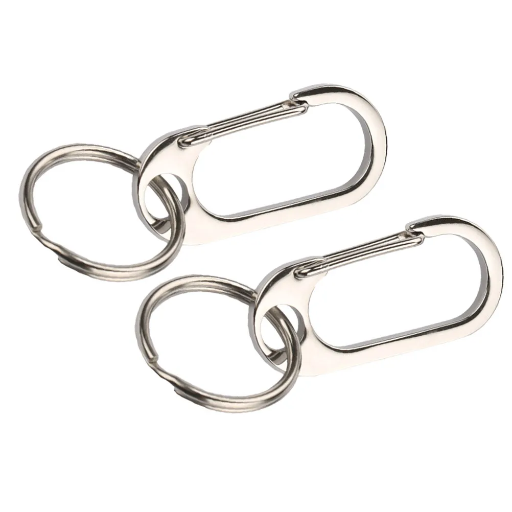

2Pcs Premium Quality Car Keychain Key Ring Holder for Keys Easy Replace Simple Design Bag Waist Hanging Fashion Key Chain