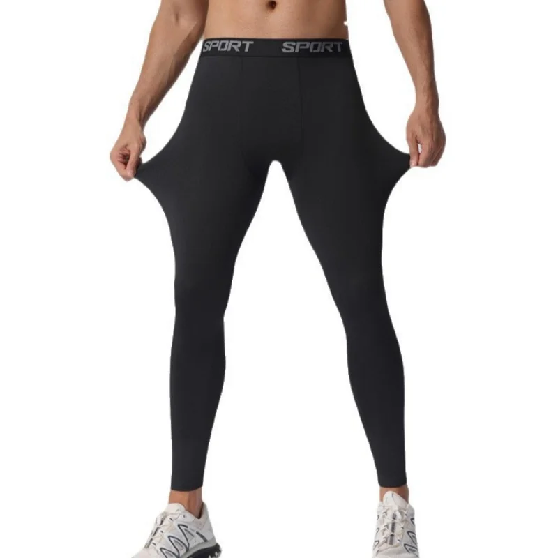 

Men Running Leggings Quick Dry Gym Sport Tights Man Compression Fitness Pants Crossfit Training Basketball Tights Man Sportswear