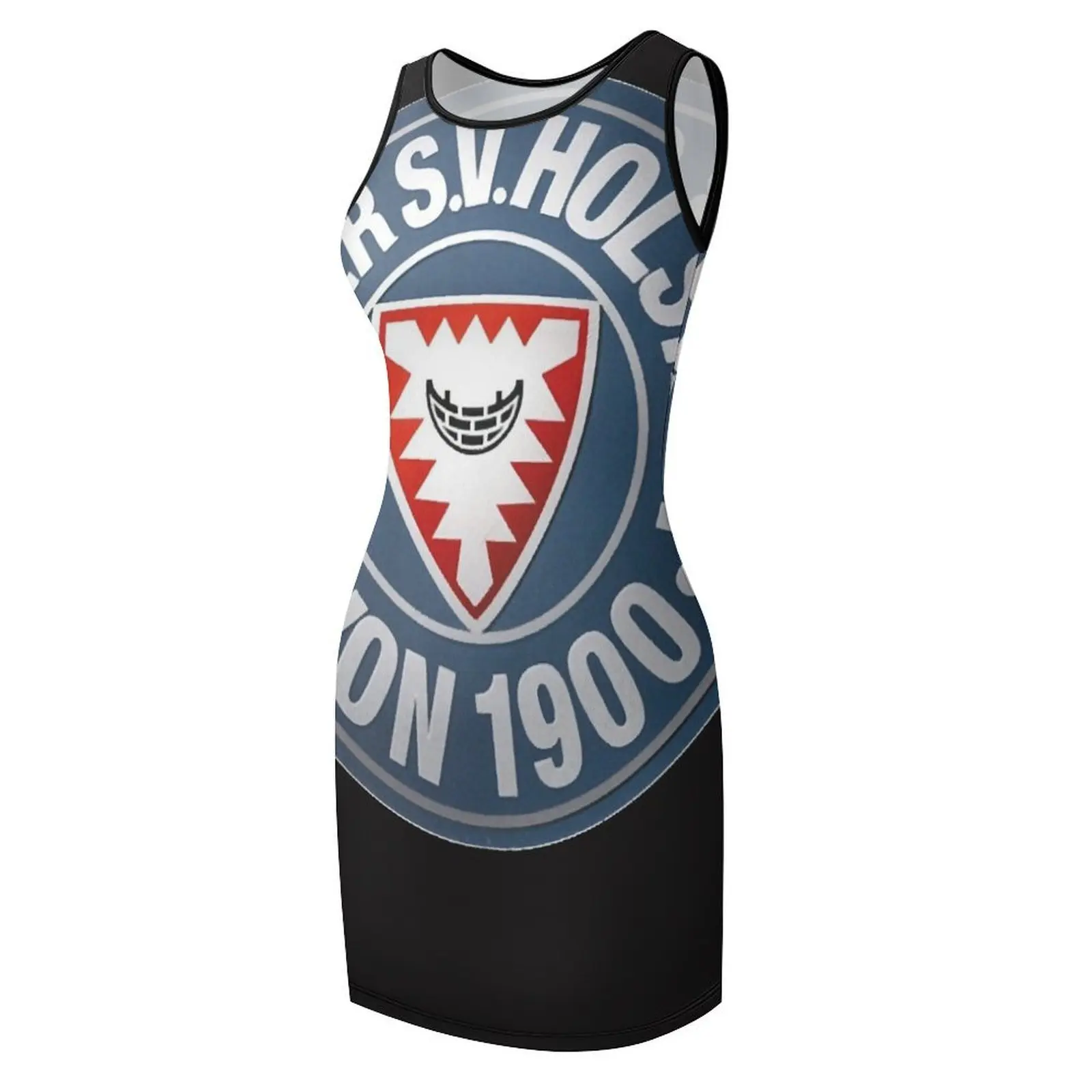 Kieler SV ホルスタイン クラシック Tシャツ ノースリーブ サンドレス パーティードレス 女性服 女性用服