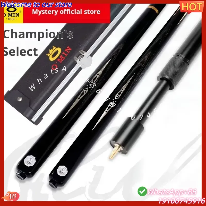 Nuevo y popular 2026 Taco de billar Omin Mysterious Clown de madera de fresno con punta de 10mm, tallado estilo Chinoiserie, para billar americano y snooker, 145cm, 8 Snooker, 3/4, para mesa de 8.