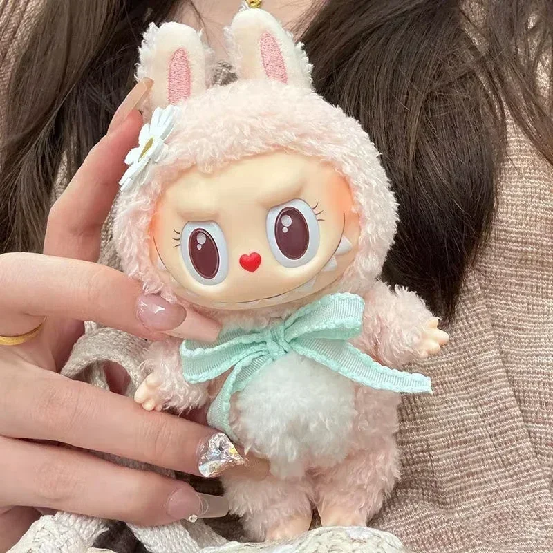 

New Labubu The Monsters Pendant Series Spring Wild Home Cute Mokoko Pumpkin Purple Doll Replica Pendant Birthday Gift To Girl