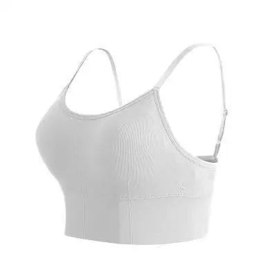 Sports Bras Low Back Sleep Bra Bralettes Seamless Bra Tank Top Gym Athletic Camisole with Adjustable Straps