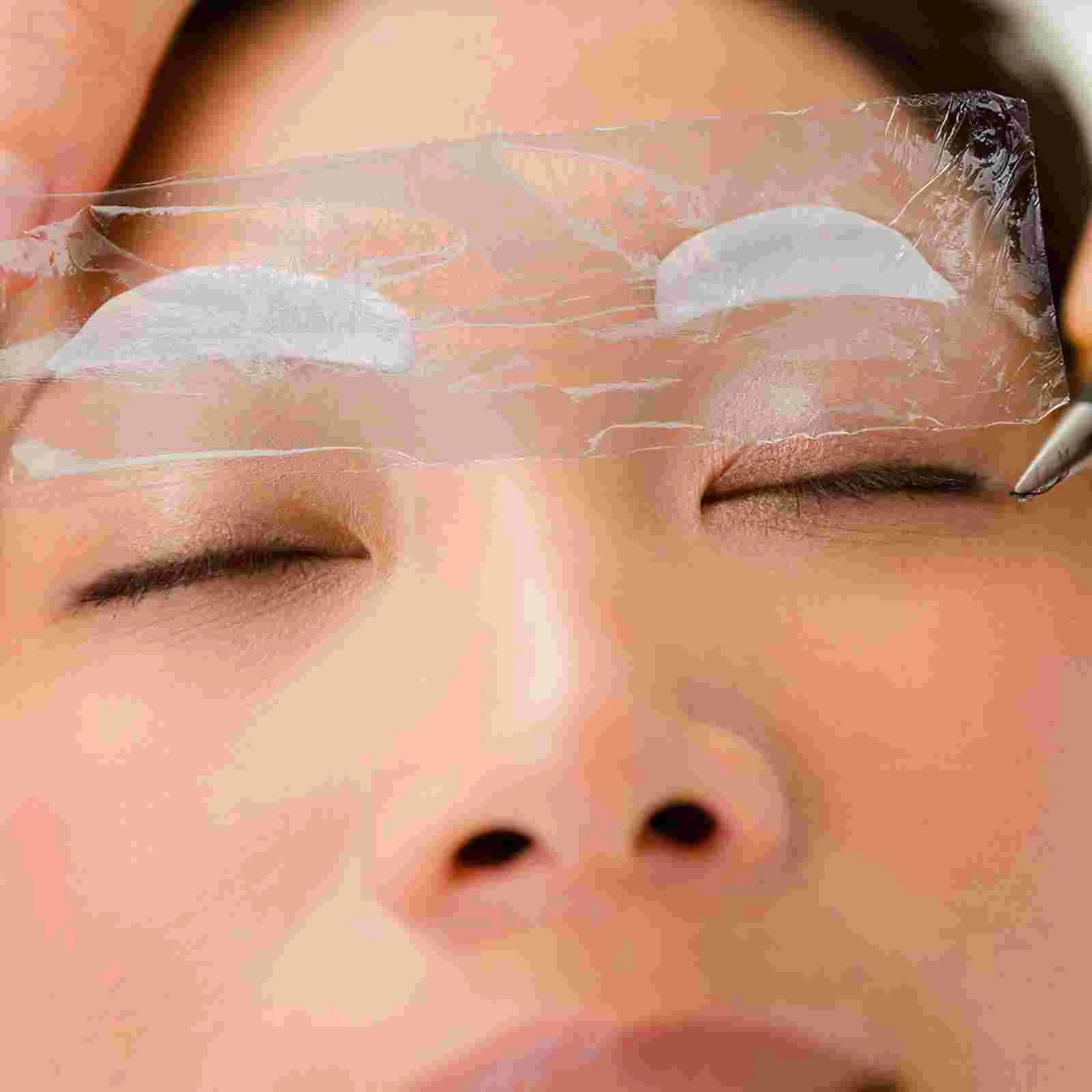 Envoltura de plástico para tatuaje de cejas, suministros para el cuidado de los labios, película para cejas, maquillaje, blanqueamiento, accesorios, 3 piezas