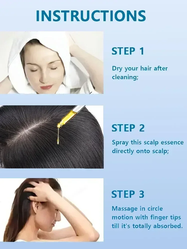 Evitar derramamento, reduzir a queda de cabelo, o crescimento do cabelo,