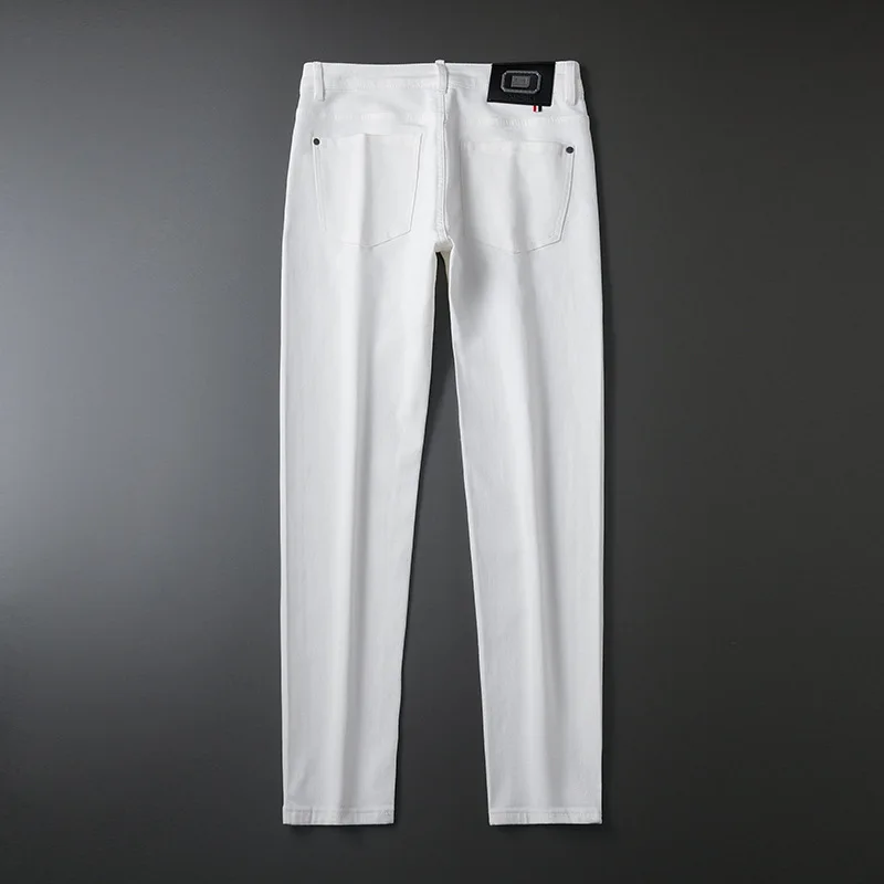 New Black Jeans Men's Simple Fashion Personality Skinny Stretch Trendy Casual All-Matching Men's Clothing Business Trousers