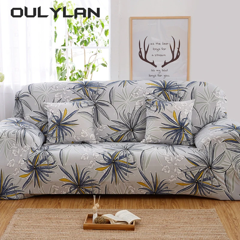 Printed Sofa Slipcover Non-slip Sofa Cover Thickened Couch Cover Furniture Protector for Bedroom Office Living Room Home Decor