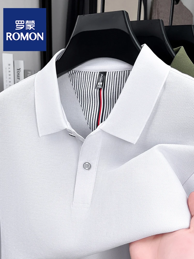 

Мужская повседневная футболка Lormen Heavyweight Long Sleeve из чистого хлопка с воротником, дышащая