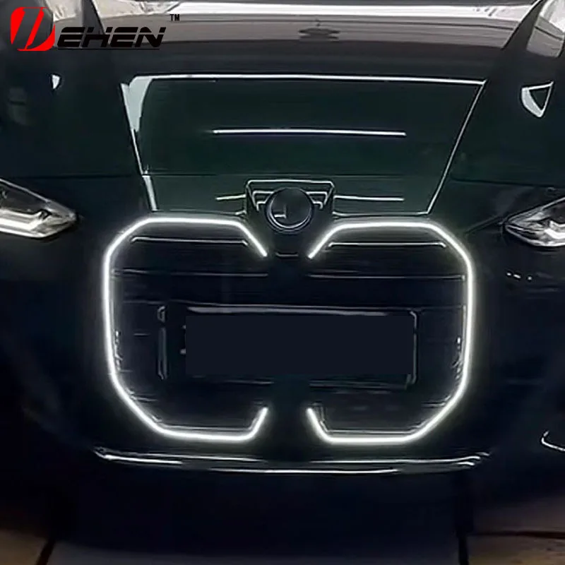 

Подходит для BMW New 4 серии 2021-2025 i4 G22 G26, модифицированная светящаяся средняя сетка M, сменная решетка