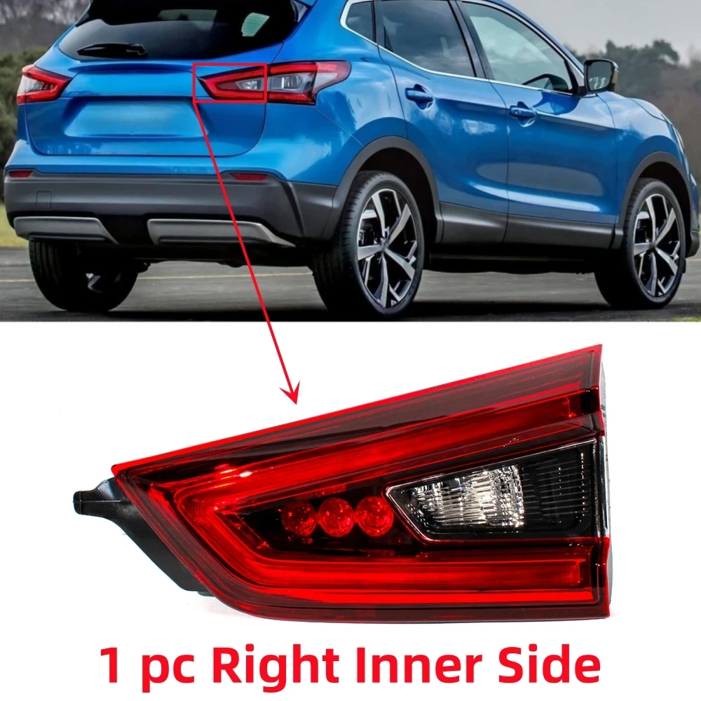 Right Side Inner Led Tail Light for Nissan Qashqai 2019-2021 Rear Turn Signal Clearance Warning Lamp for J11 26555-HV55A