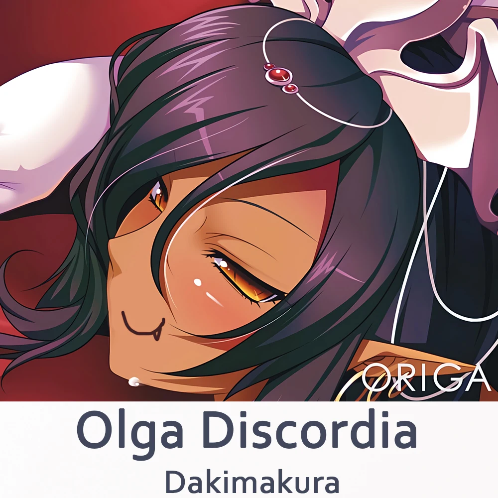 Kuroinu Kedakaki Seijo wa Hakudaku ni Somaru Dakimakura funda para almohada Olga Discordia Anime Otaku funda de cojín
