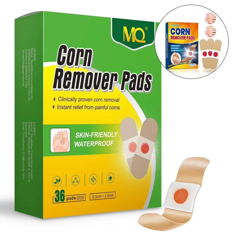 36 pièces autocollant de soin des pieds Patch médical tampons d'élimination du maïs patchs curatifs callosités supprimer callosité détox été outils de soins des pieds
