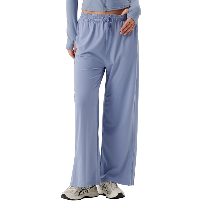 

Women's High-Waisted Yoga Casual Training Workout Flare Leg Pants Waistband Drawstring Breathable Stretchy Workout Gym Clothing