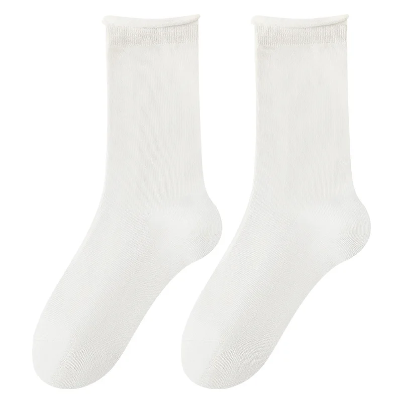 جوارب Ankola Red للنساء، جوارب قطنية بحافة ملفوفة ومزيلة للعرق ومضادة للبكتيريا، مرونة جيدة، مضادة للبيلينغ