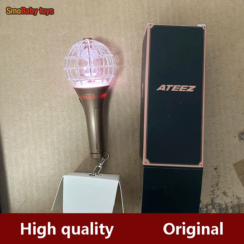 

Kpop Mini Light Stick Hongjoong Yunho Seonghwa Yeosang San Plastic Keyrings Lights Keychains with Batteries Gift