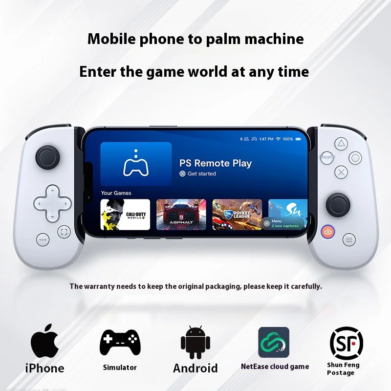 Backbone One 2.0 Controller For iOS Iphone15 Android Type-C Mobile Game Controller Ps4 Ps5 Stretchable Gamepad Custom  Accessory