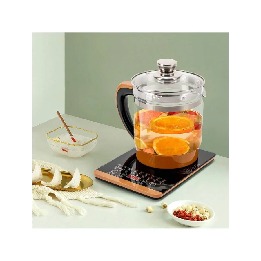 

OUKANING 1.8L Electric Health Pot Electric Glass Kettle For Boiling Water Tea Maker 800W Automatic Heating Cold Boiling Kitchen