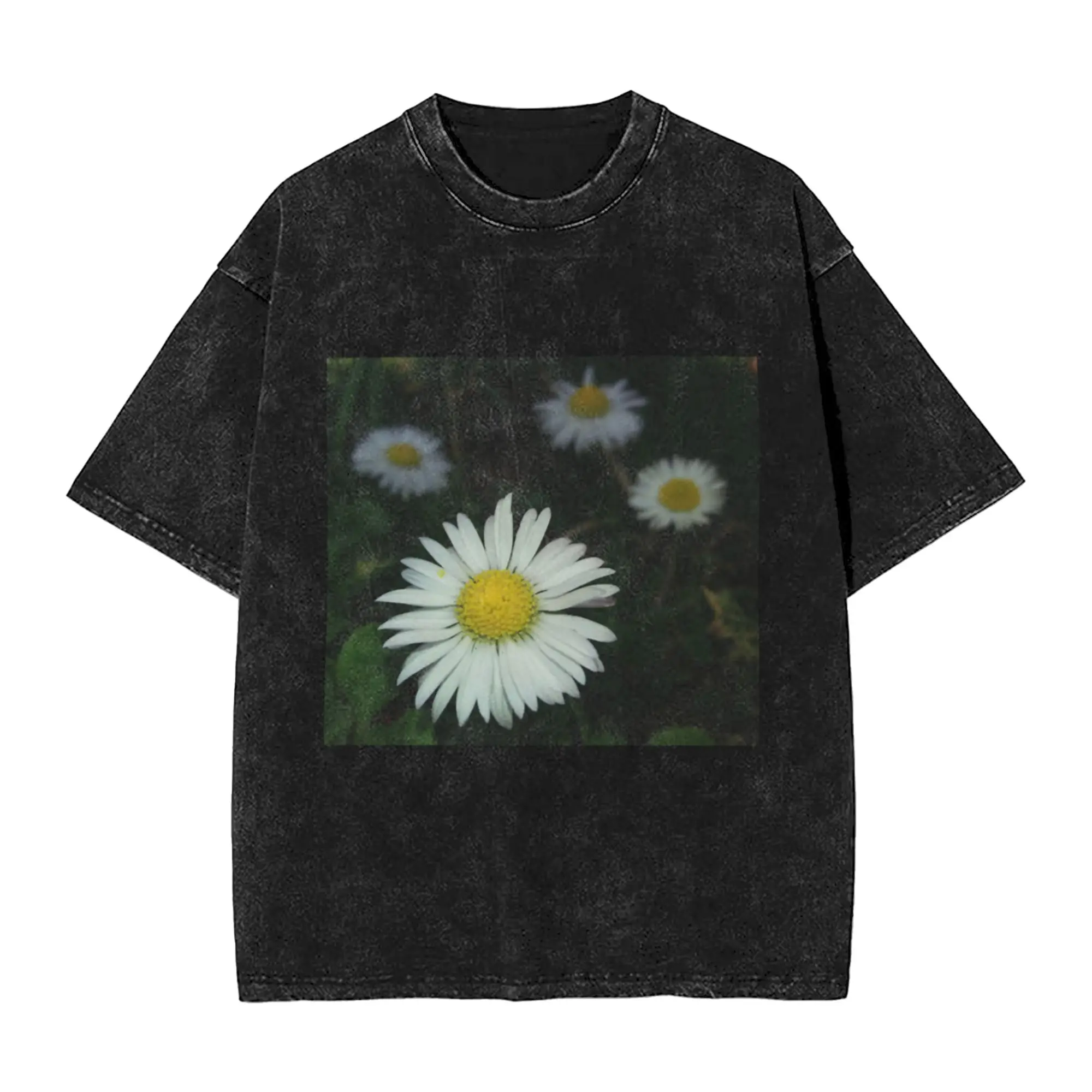 Daisies  nature Classic Cool A T-Shirt Oversized Short Sleeve Men's Women's Cotton Tees Tops
