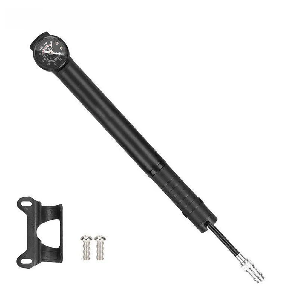 

Lightweight Dual Cylinder Bike Pump 160 PSI with Real-time Pressure Monitoring Aluminum Alloy 158g Frame Mount