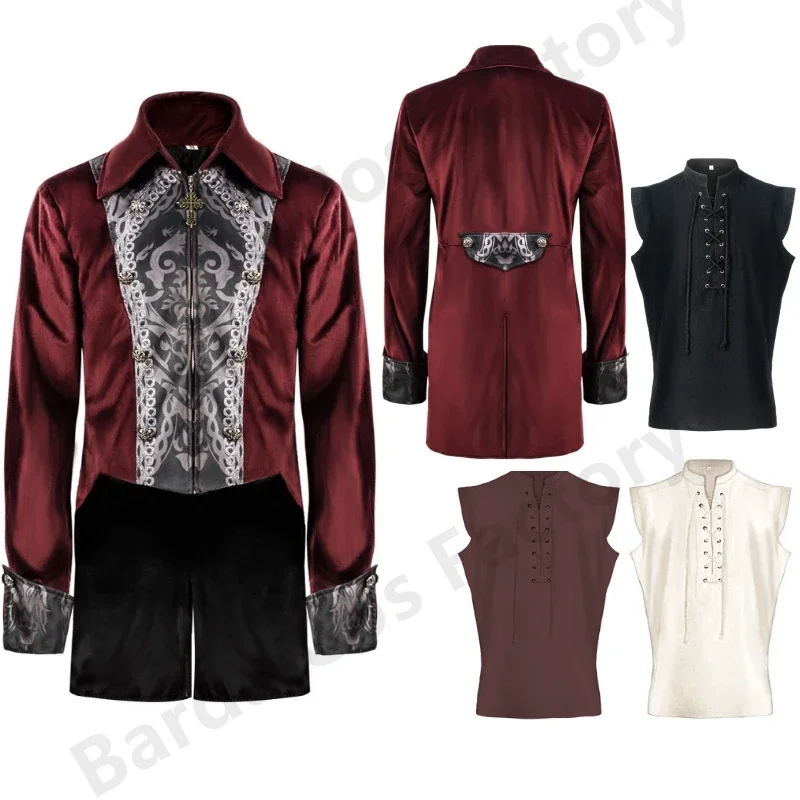 معطف فيكتوري للرجال من العصور الوسطى ، زي هالوين تأثيري ، بدلة رسمية بانك ، سترة خندق ستيم بانك ، معطف طويل قوطي ، زي للكبار