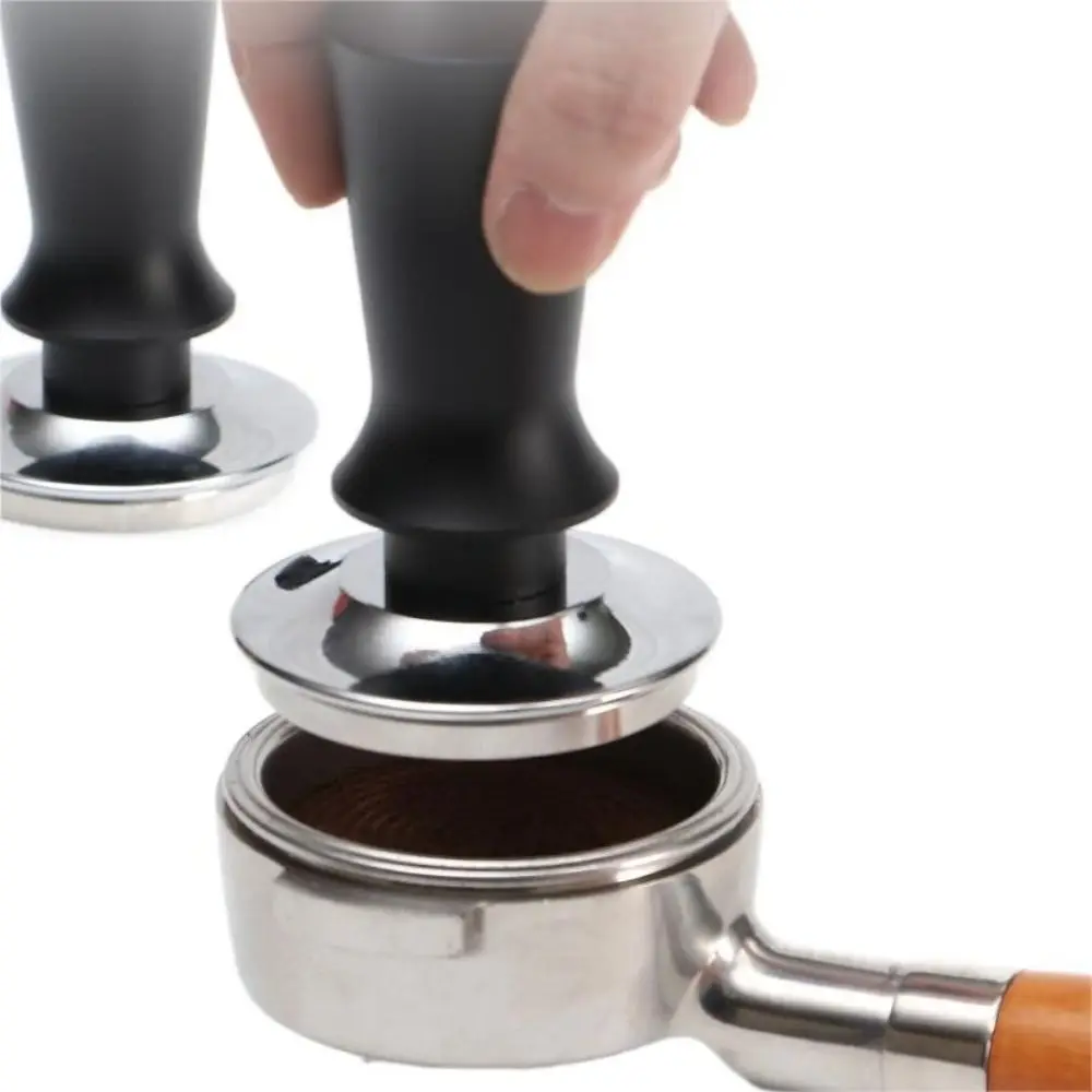 Adjustable Stainless Steel Espresso Tamper with Spring Loaded Pressure Push Coffee Tamper Flat Ripple Self Leveling Coffee Maker