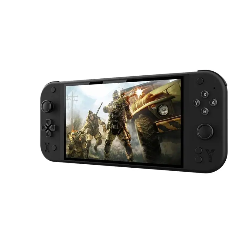G90 Portable Handheld Game Console Player Handheld Game Console Player 7 Inch Screen Over 30 Simulators For PSP/PS/N64/GBC Black