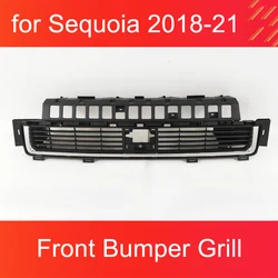 Front Chrome Bumper Grill for Toyota Sequoia 2018-2021 Chrome Decorationfront Grill Accessories Lower Bumper Grill