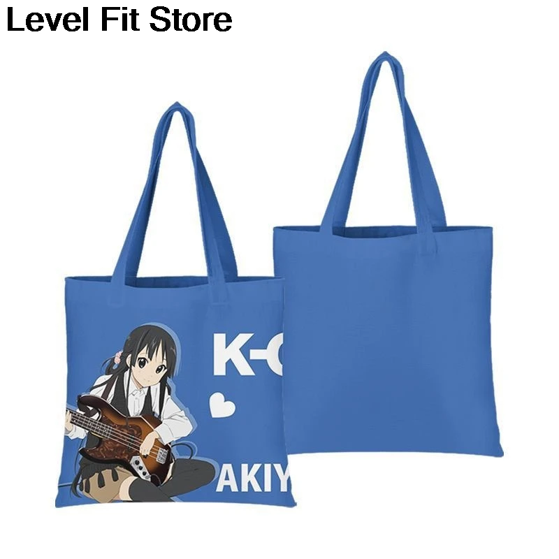 K-On! Anime Canvas Handbag, 3D Digital Print Shoulder Bag Portable and lightweight tote bags for boys and girls