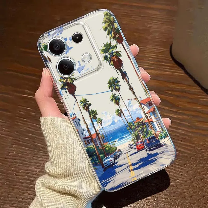 

Beautiful Landscape Art For Xiaomi Redmi 10 11 K30 K40 K50 K60 K70 Pro Prime Plus Ultra Zoom 5G Transparent Phone Case