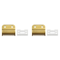 2X For Wahl Magic Clip Cord & Cordless Replacement Blade + Cutter Blade-Gold