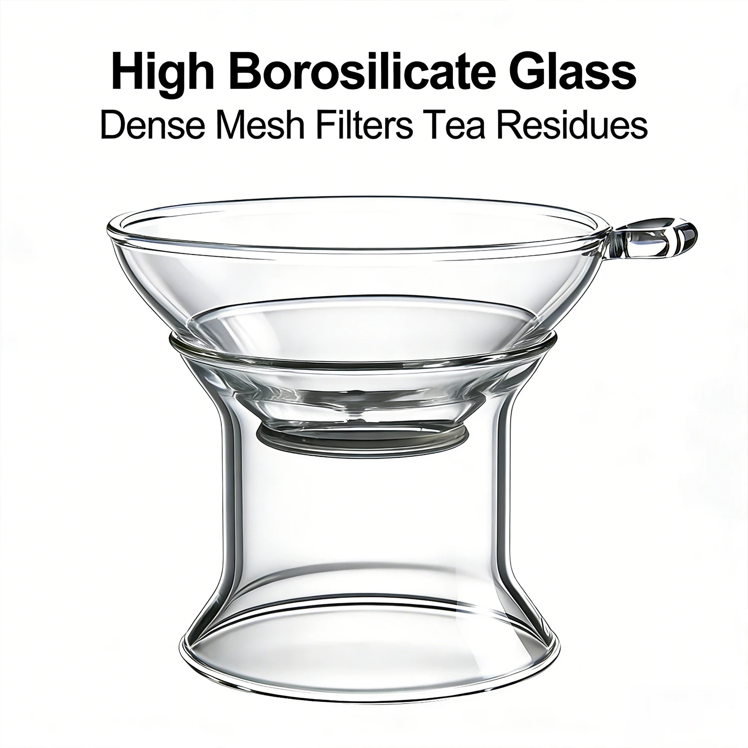 OANKR Glass Tea Strainer for Loose Tea-leaves,Tea Infuser Universal Steeper for Teapots, Mug,Travel Tumblersm,Kitchen Bar Tool view 6