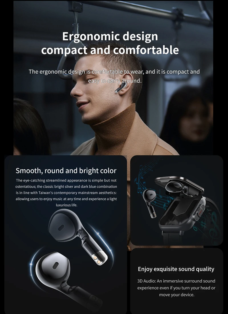 2024 New Smartwatch Earbuds 2 in 1 Wireless Bluetooth TWS Earphones Headset Call Waterproof Blood Pressure Sports Men Women Gift