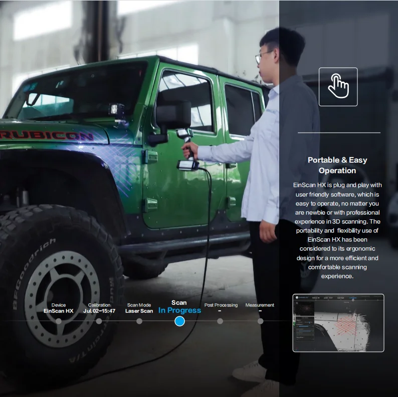 3D Laser Scanner para Human Body Scan Scanning, Peças mecânicas, Estéreo industrial, Modelagem