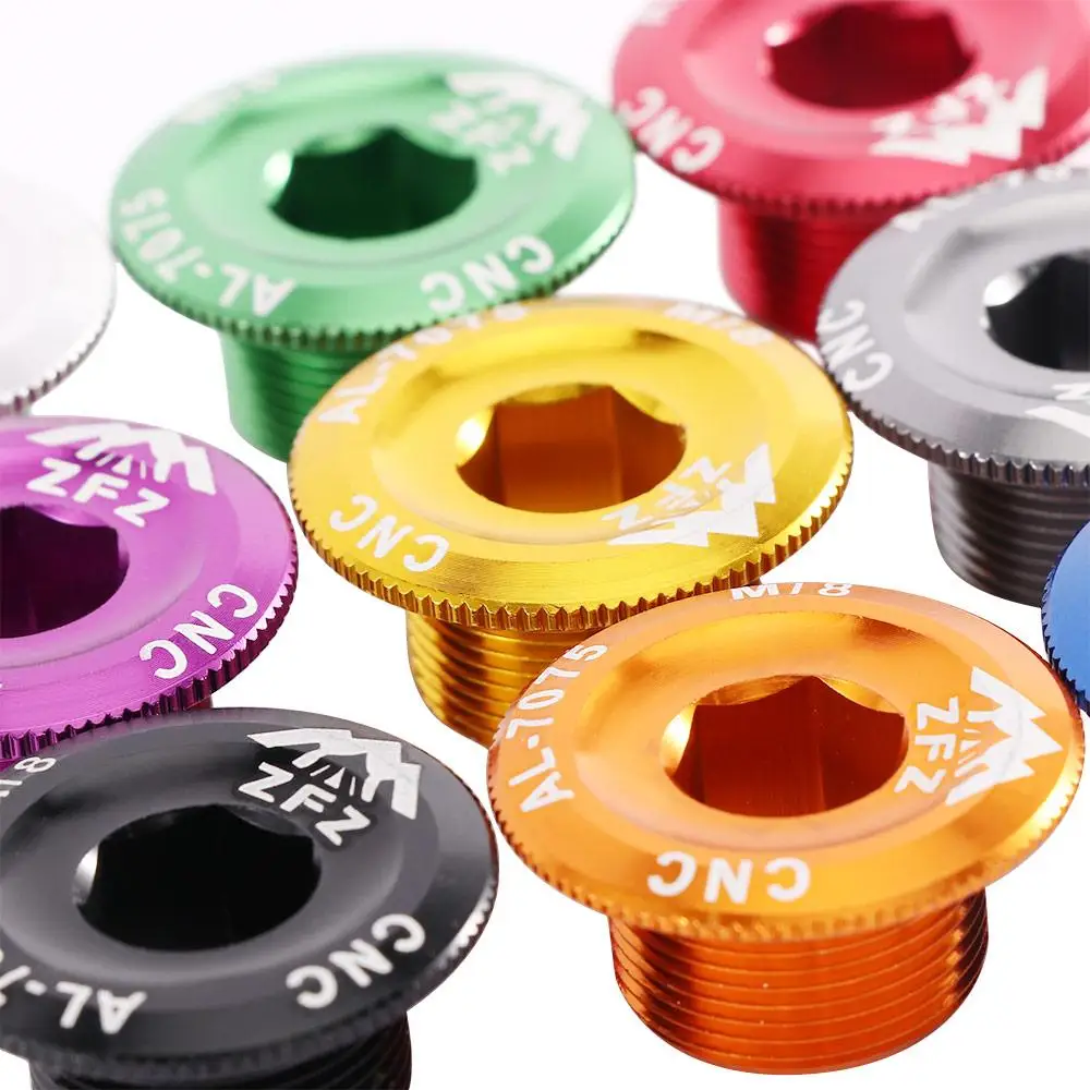 أجزاء كرانسيت مسامير محور المسمار سبائك الألومنيوم كرنك الذراع تحديد الترباس كرنك غطاء كرنك بولت غطاء غطاء الدراجة أسفل قوس الترباس #5