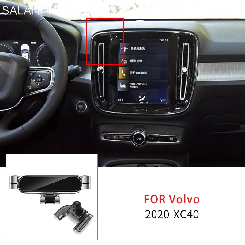 

Gravity Car Mobile Phone Holder For Volvo XC40 2020 Air Vent Mount Stand Cellphone GPS Support 360 Rotatable Bracket Accessories