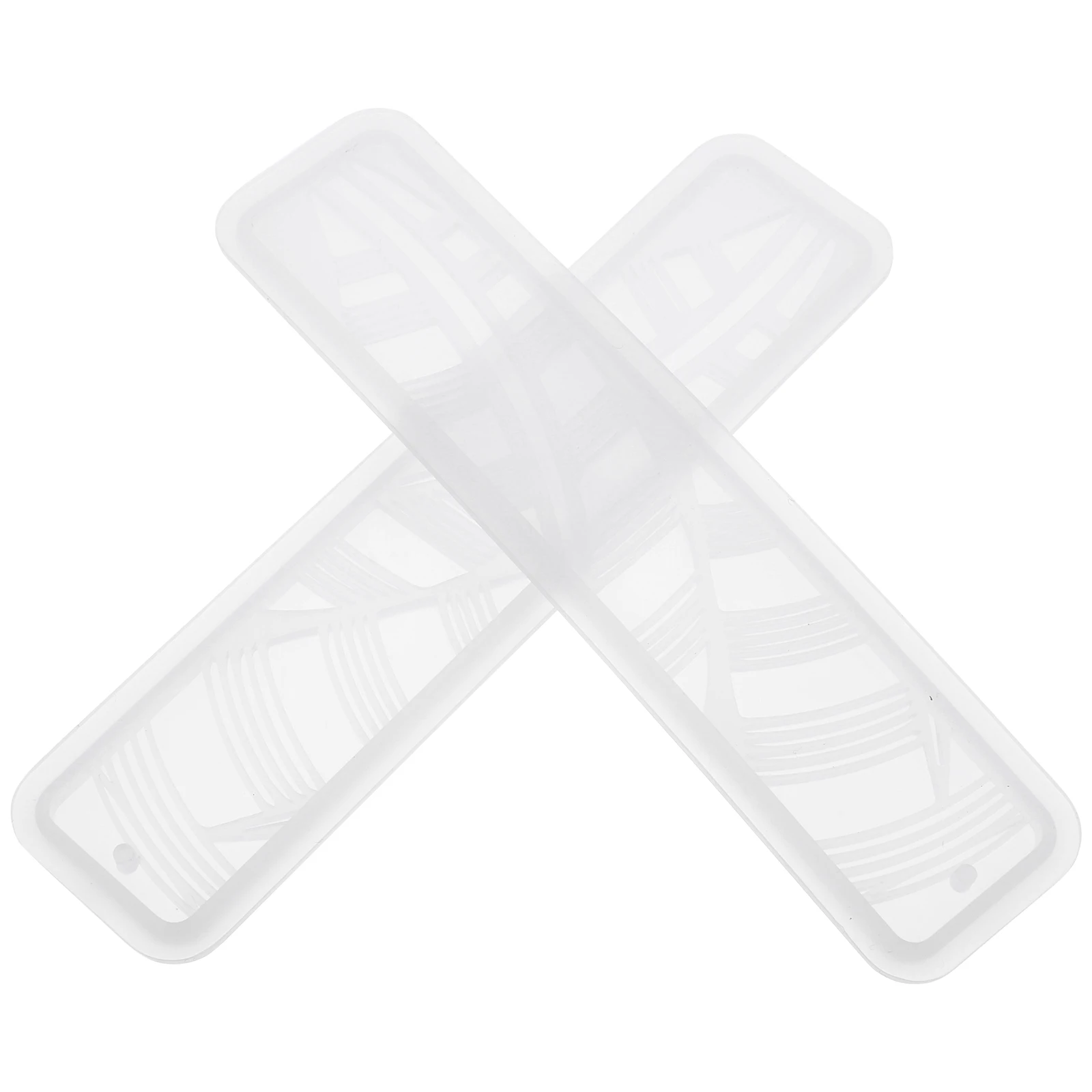 

2pcs Bookmark Mold Silicone Resin DIY Making Kit Flexible Durable Molds Easy Clean Glitter Flowers for Crafts