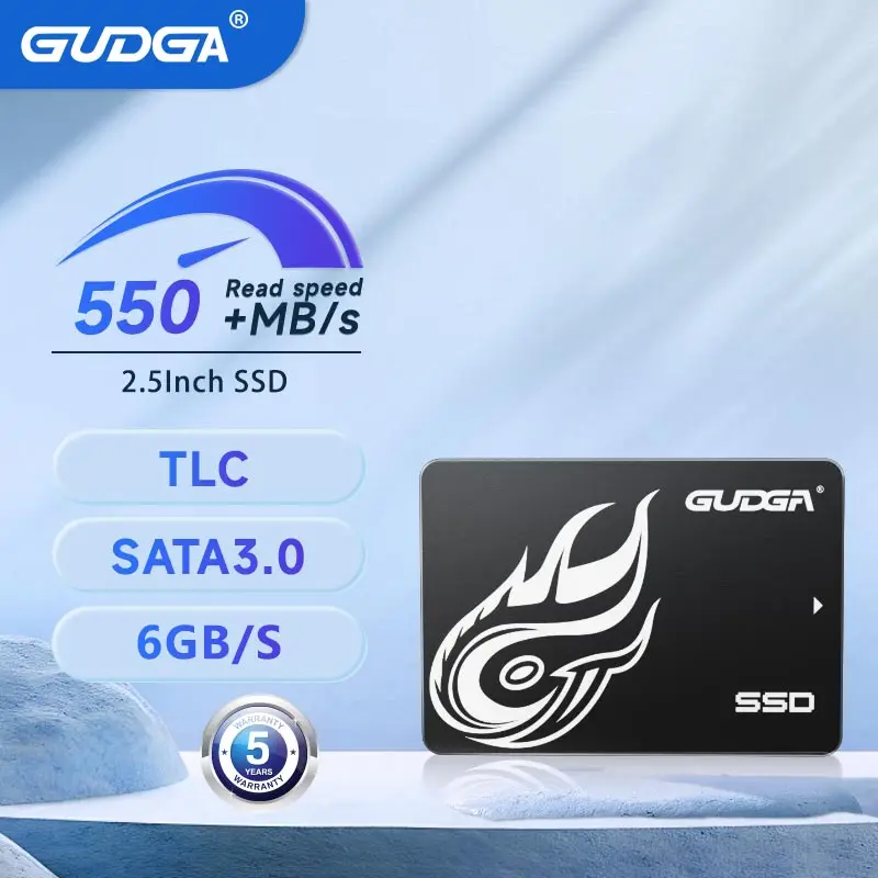 GUDGA 2.5 인치 SATA SSD 120GB 240GB 480GB 256GB 1TB 500GB HDD, SATAIII 하드 디스크, 디스코 내장 듀로 드라이브, 에이서 노트북 데스크탑용 