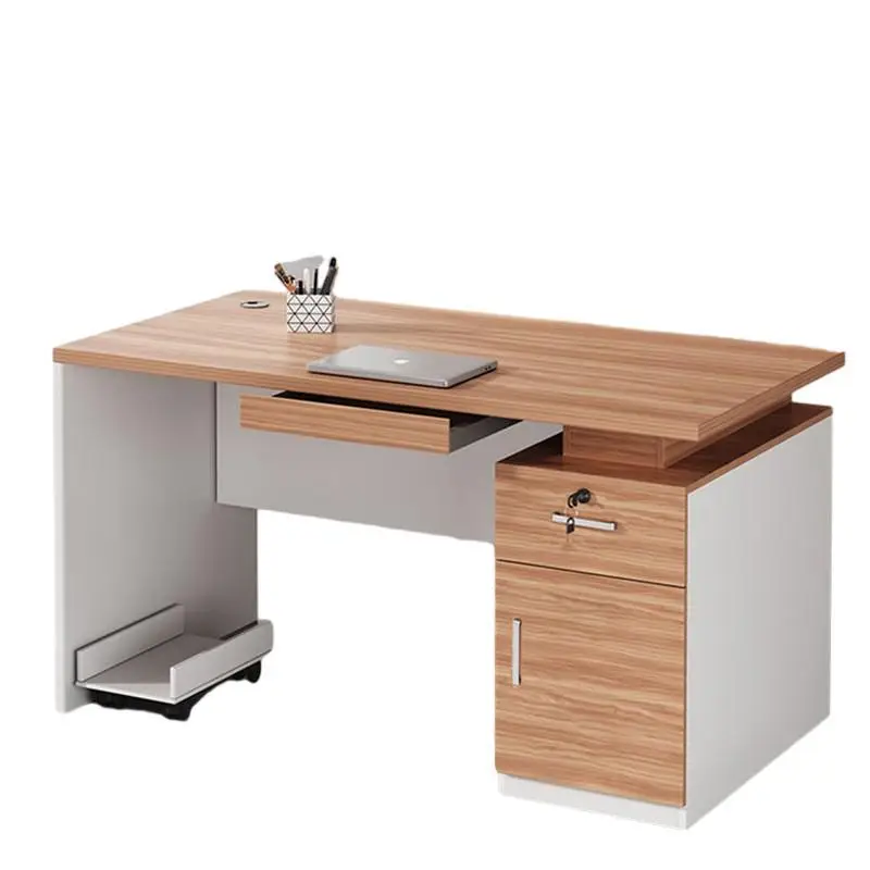 

Simple, modern, staff, desk, four people, combination, office